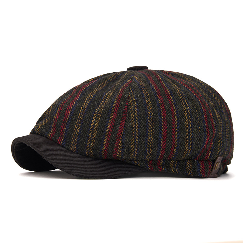 Unisex Striped Wool Blend News - Newsboy Cap Ivy recension och pris