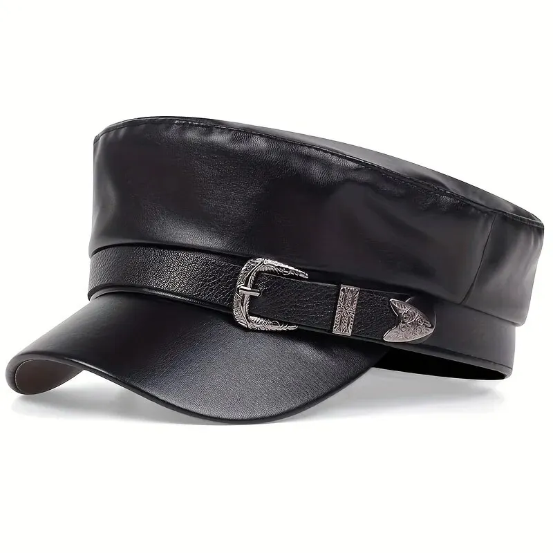 Fashion Women Large Belt Buckl - Snapback Hat Flat recension och pris