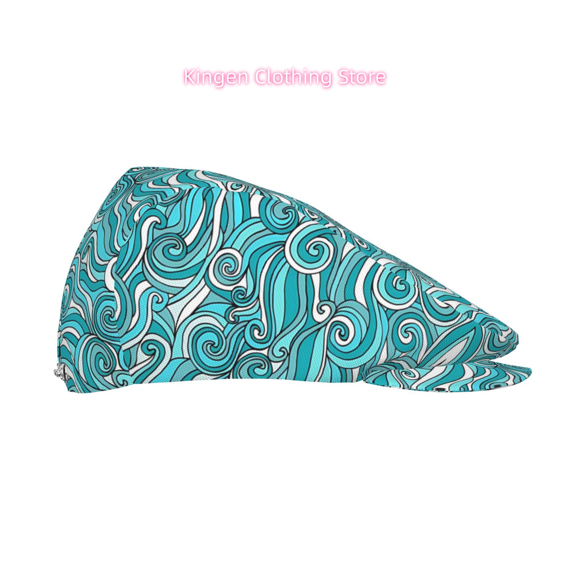 1pc Turquoise Blue & White Oce - Newsboy Cap Ivy recension och pris