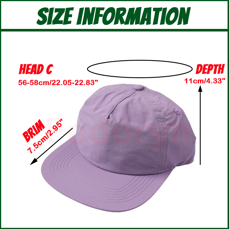 Fedoryn Custom Embroidery Base - Snapback Hat Flat recension och pris