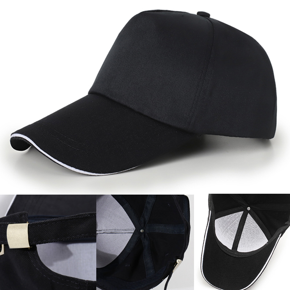 Fashion Sun Hat for Men Black  - Golf Cap Dad recension och pris