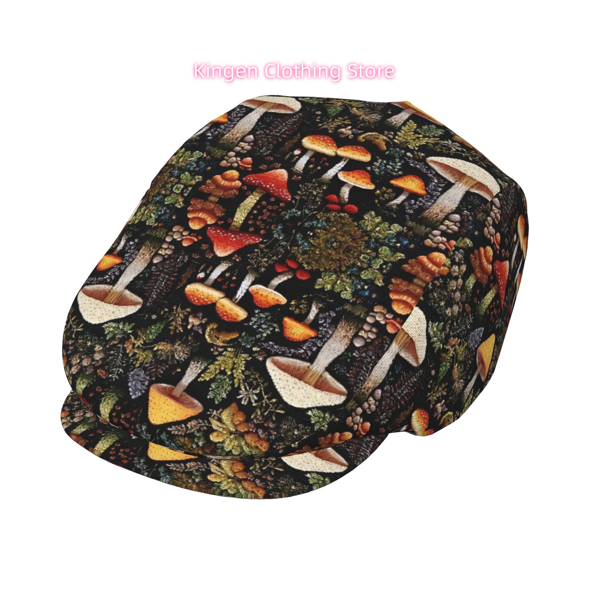 Mysterious Forest Floor Mushro - Newsboy Cap Ivy recension och pris