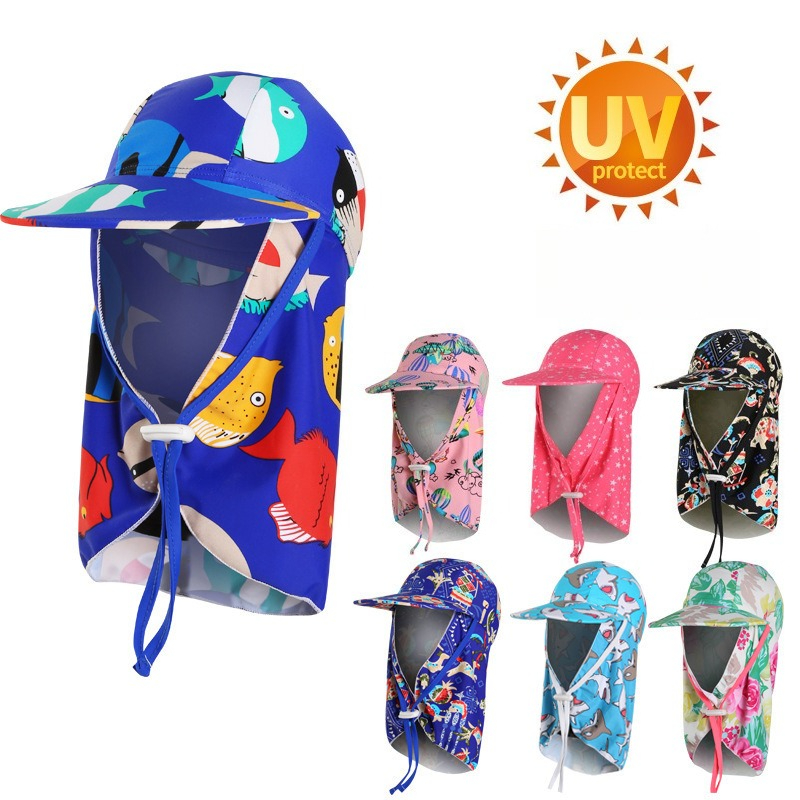 Kids Sun Protection Swim Hat W - Sun Hat Wide Brim recension och pris