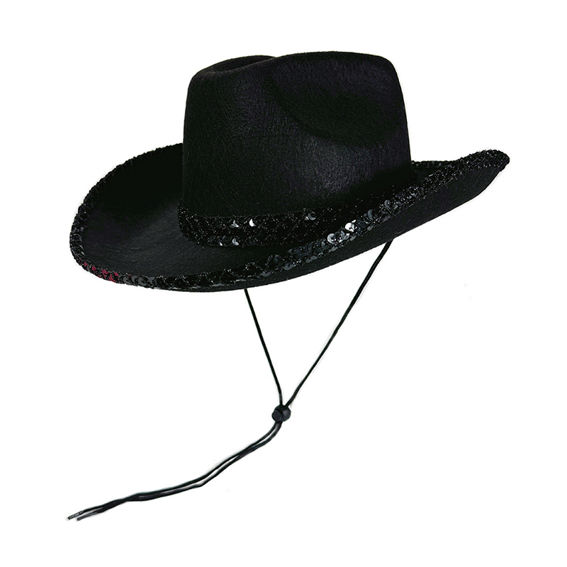 Women Men Sequin Cowgirl Hat S - Sun Hat Wide Brim recension och pris
