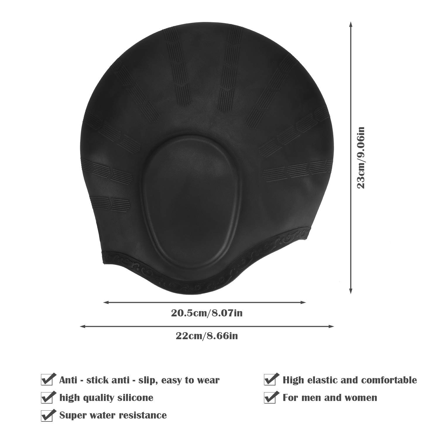Adults High Elastic Swimming C - Swim Hat Silicone recension och pris