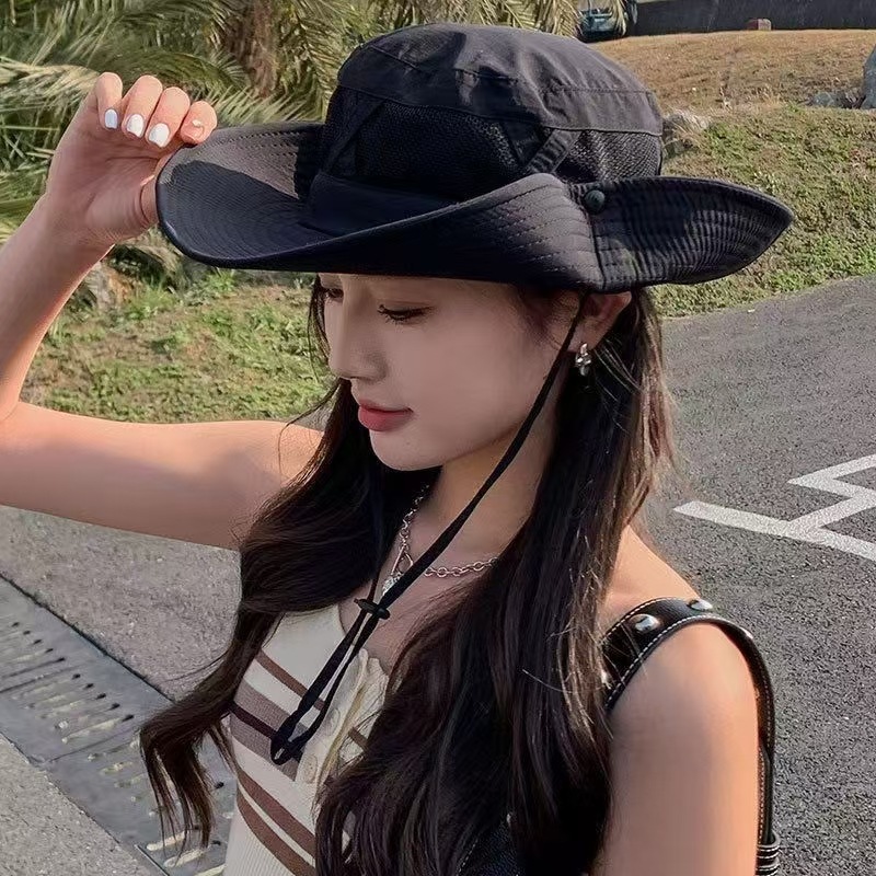 1pcs Summer Men Bucket Hat Out - Sun Hat Wide Brim recension och pris