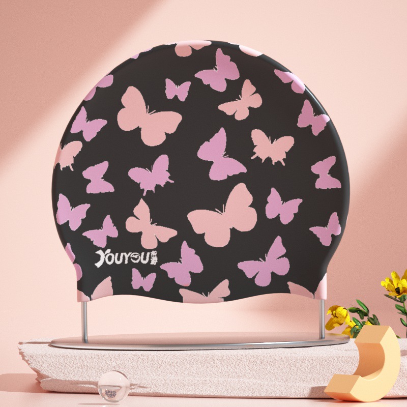 Adults High Elastic Cute Swimm - Swim Hat Silicone recension och pris
