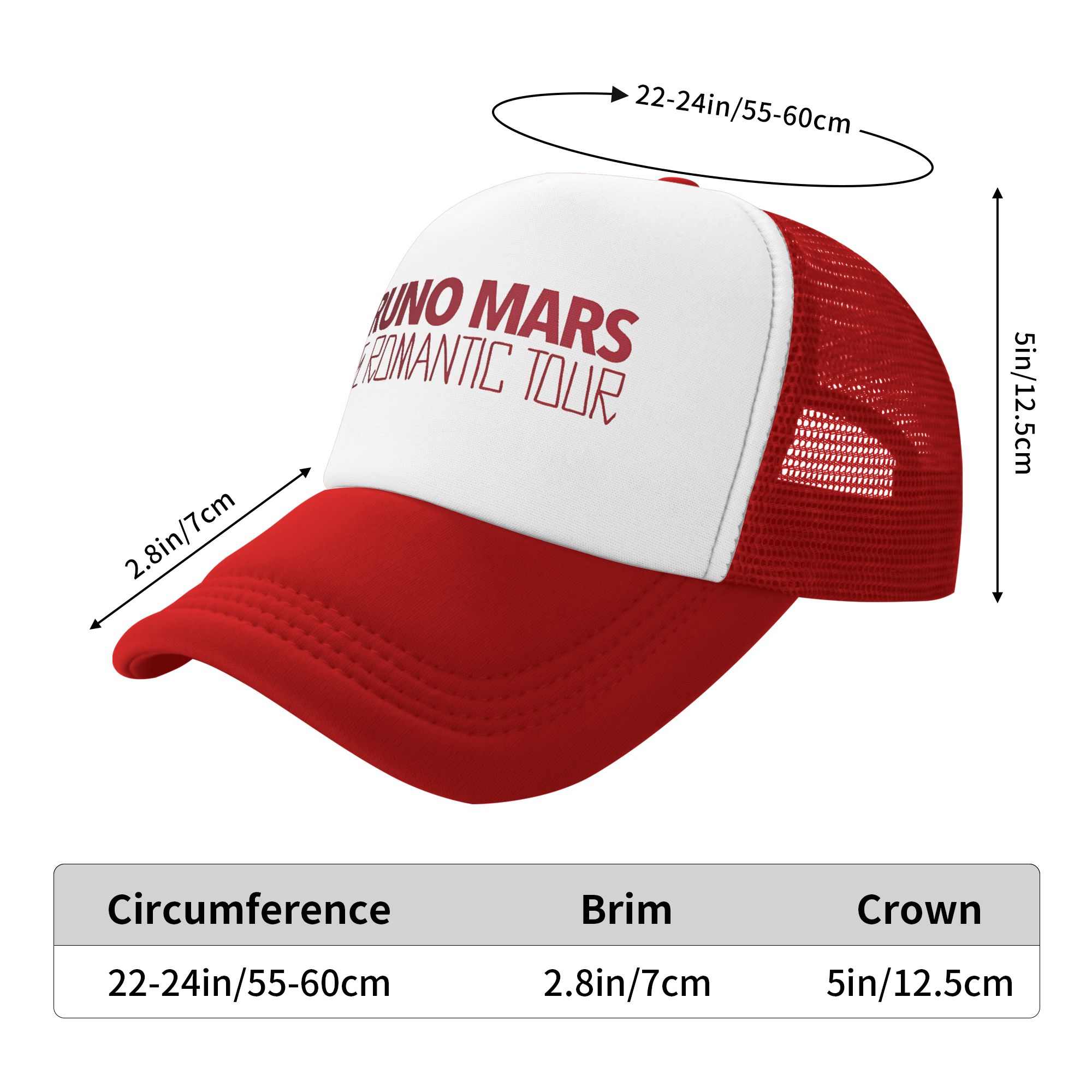 Bruno Mars The Romantic Tour 2 - Trucker Cap Mesh recension och pris