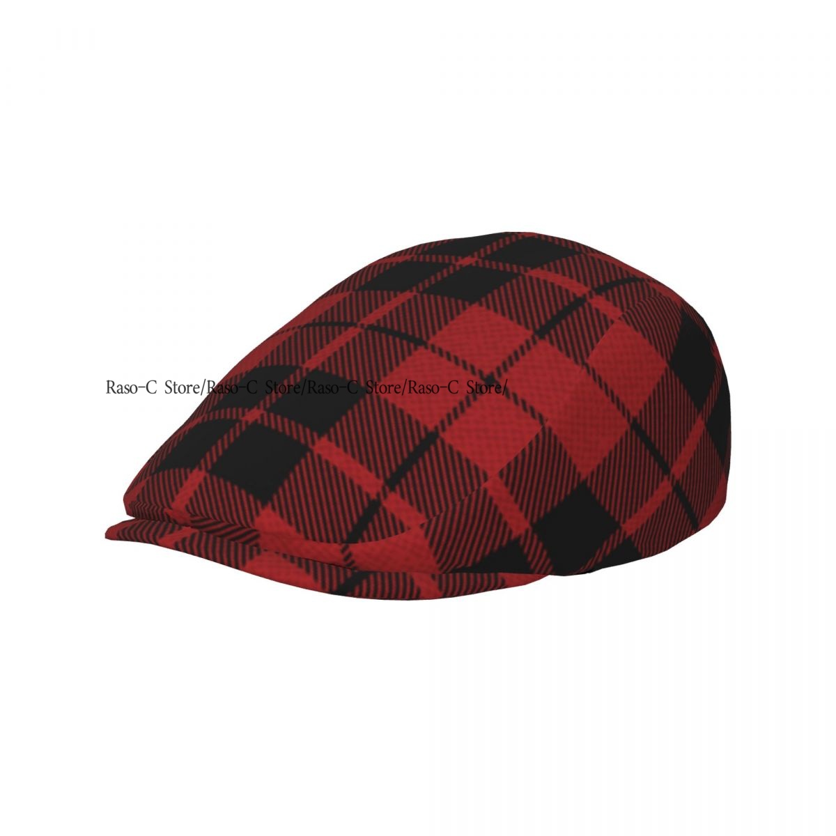 Adult Flat Cap Red Plaid Tarta - Newsboy Cap Ivy recension och pris